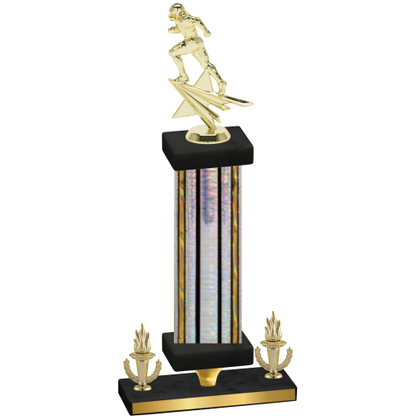 Premium Single Silver Glacier Victory Football Trophy