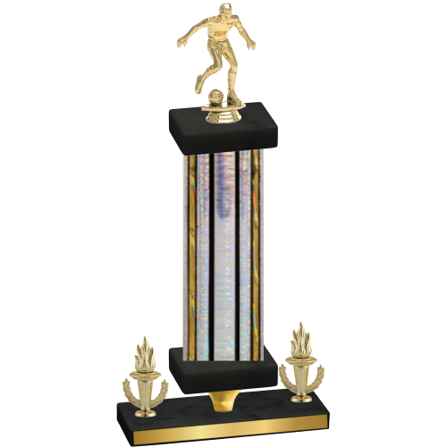 Premium Single Silver Glacier Victory Soccer Trophy