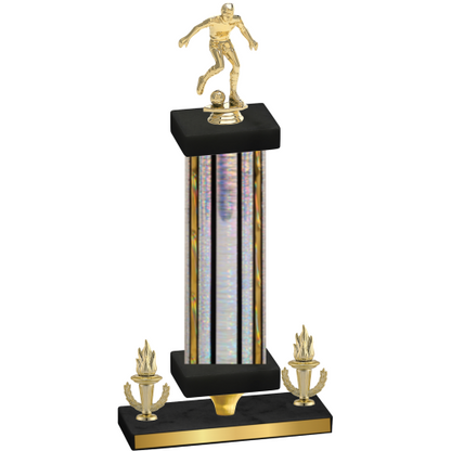 Premium Single Silver Glacier Victory Soccer Trophy