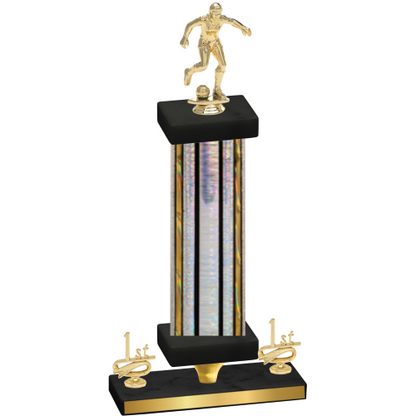 Premium Single Silver Glacier First Place Soccer Trophy