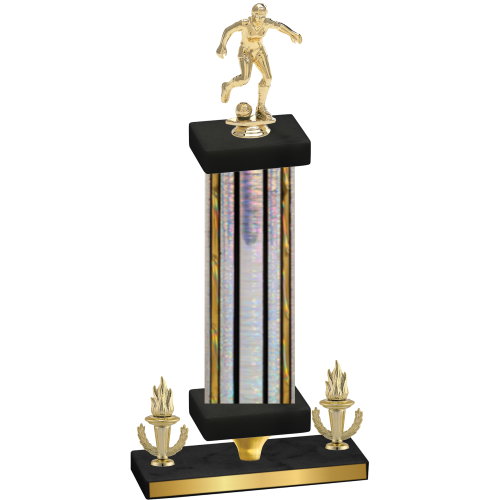 Premium Single Silver Glacier Victory Soccer Trophy