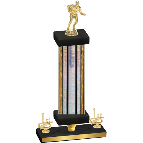 Premium Single Silver Glacier First Place Rugby Trophy