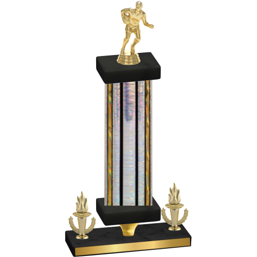 Premium Single Silver Glacier Victory Rugby Trophy