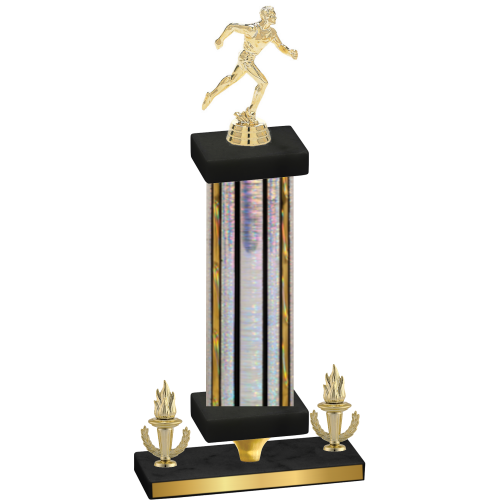 Premium Single Silver Glacier Victory Running Trophy