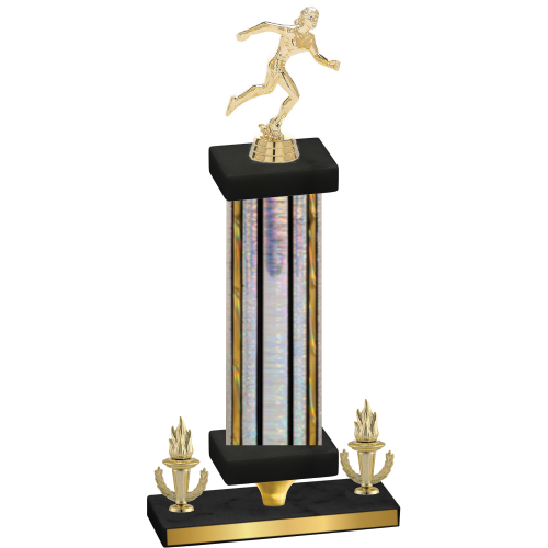 Premium Single Silver Glacier Victory Running Trophy