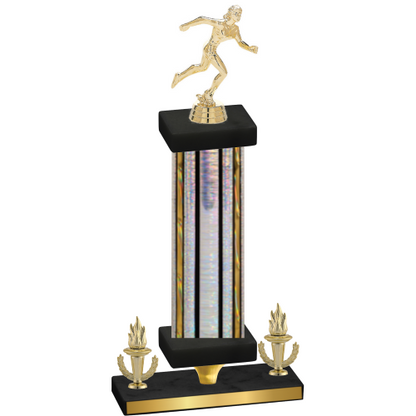 Premium Single Silver Glacier Victory Running Trophy