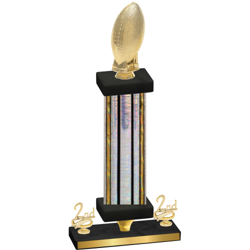 Premium Single Silver Glacier Second Place Football Trophy