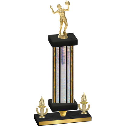 Premium Single Silver Glacier Victory Volleyball Trophy