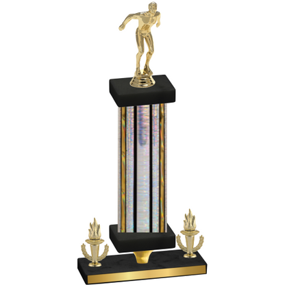 Premium Single Silver Glacier Victory Swimming Trophy