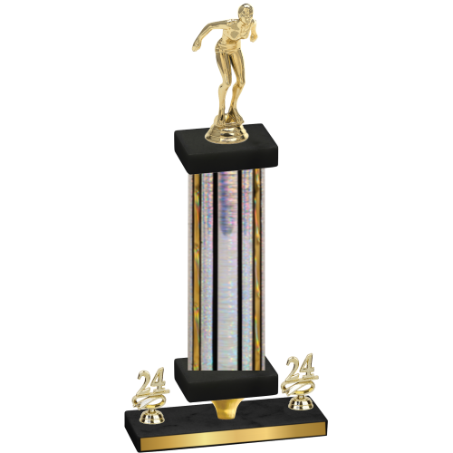 Premium Single Silver Glacier Year Tennis Trophy