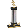 Premium Single Silver Glacier First Place Football Trophy