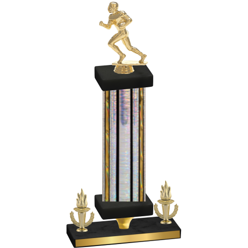 Premium Single Silver Glacier Victory Football Trophy