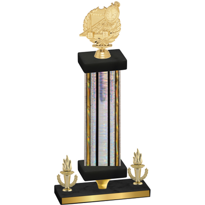 Premium Single Silver Glacier Victory Swimming Trophy