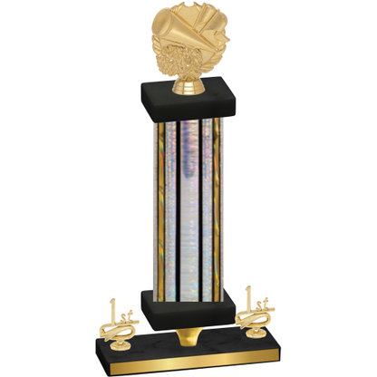 Premium Single Silver Glacier First Place Cheerleading Trophy