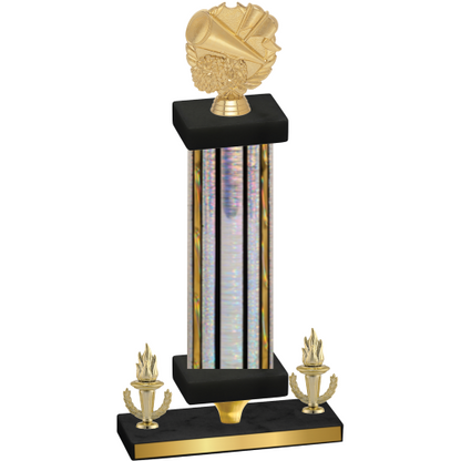 Premium Single Silver Glacier Victory Cheerleading Trophy