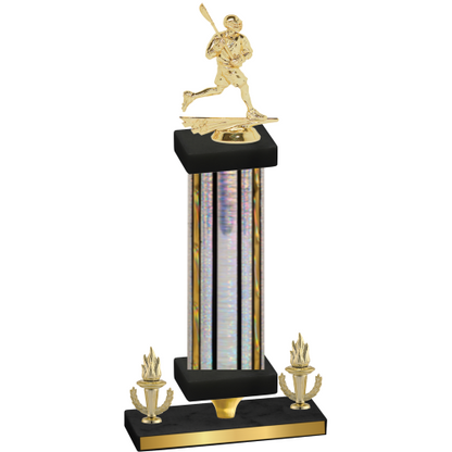 Premium Single Silver Glacier Victory Lacrosse Trophy