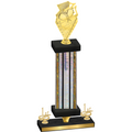 Premium Single Silver Glacier First Place Pickleball Trophy