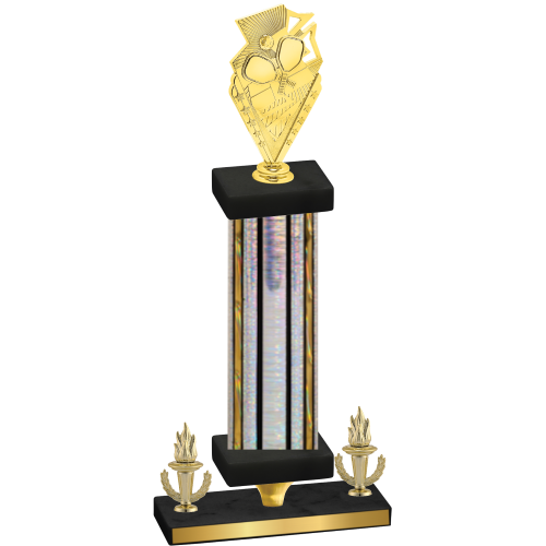 Premium Single Silver Glacier Victory Pickleball Trophy