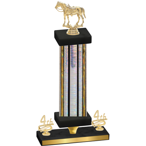 Premium Single Silver Glacier Fourth Place Horses Trophy