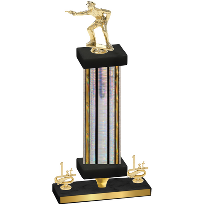 Premium Single Silver Glacier First Place Shooter Trophy