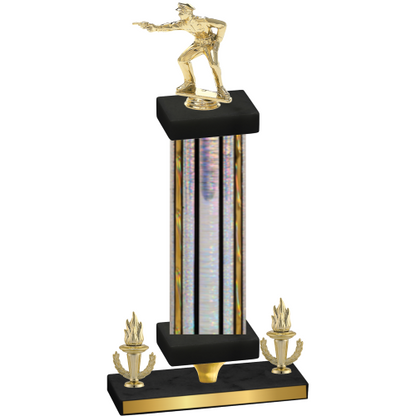 Premium Single Silver Glacier Victory Shooter Trophy