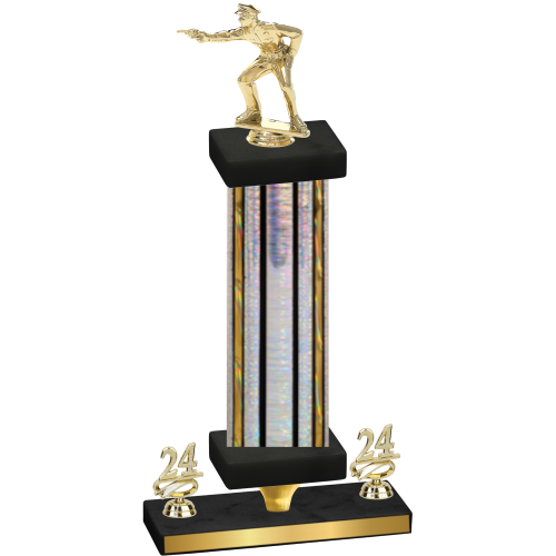 Premium Single Silver Glacier Year Shooter Trophy