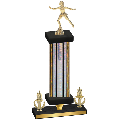 Premium Single Silver Glacier Victory Skater Trophy