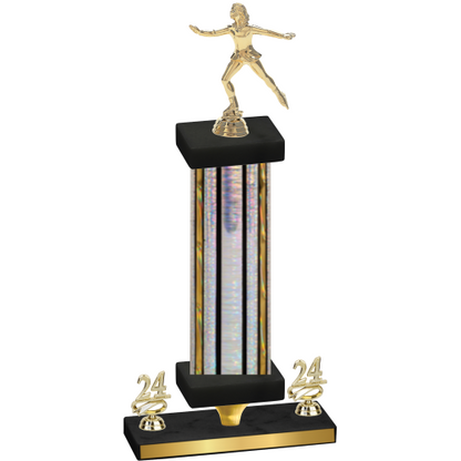 Premium Single Silver Glacier Year Skater Trophy