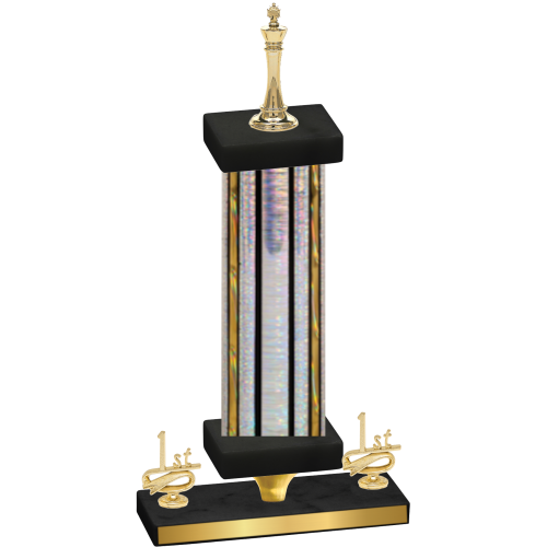 Premium Single Silver Glacier First Place Chess Trophy