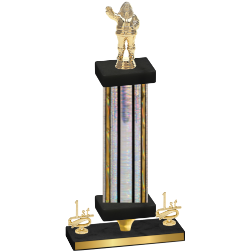 Premium Single Silver Glacier First Place Holiday Trophy