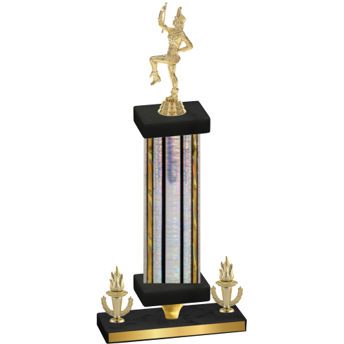 Premium Single Silver Glacier Victory Majorette Trophy