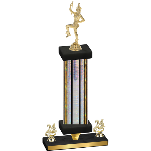 Premium Single Silver Glacier Year Majorette Trophy