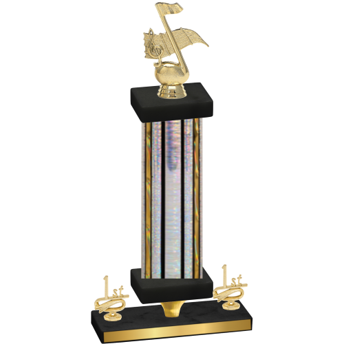 Premium Single Silver Glacier First Place Music Trophy