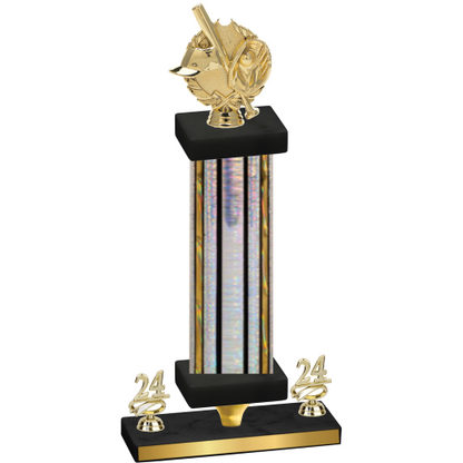 Premium Single Silver Glacier Year Baseball Trophy