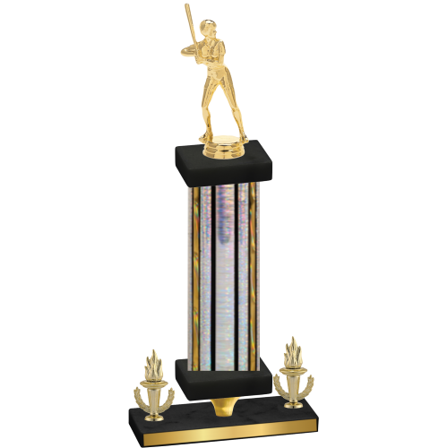 Premium Single Silver Glacier Victory Softball Trophy