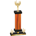 Premium Single Orange Carbon Fiber Fourth Place Victory Trophy