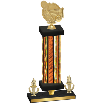 Premium Single Orange Glacier Victory Tennis Trophy