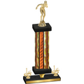 Premium Single Orange Glacier First Place Tennis Trophy