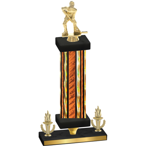 Premium Single Orange Glacier Victory Hockey Trophy