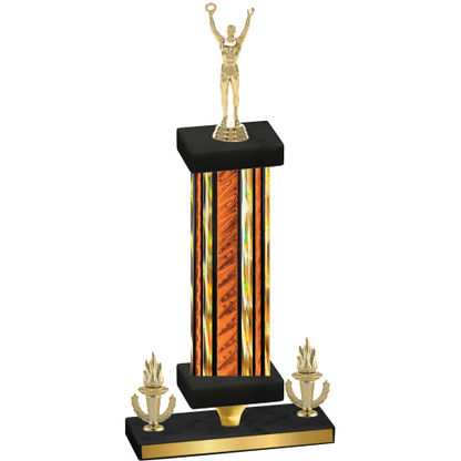 Premium Single Orange Glacier Victory Victory Trophy