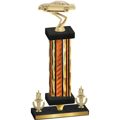 Premium Single Orange Glacier Victory Cars Trophy