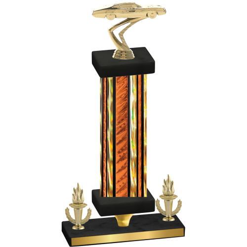 Premium Single Orange Glacier Victory Cars Trophy