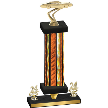 Premium Single Orange Glacier Year Cars Trophy