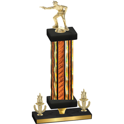 Premium Single Orange Glacier Victory Shooter Trophy