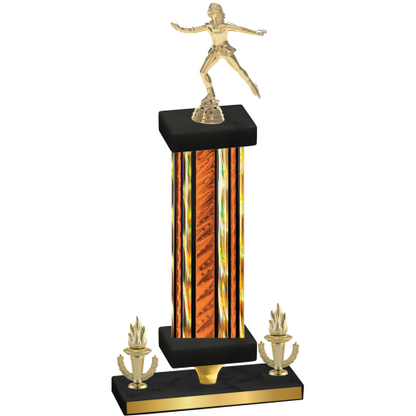 Premium Single Orange Glacier Victory Skater Trophy