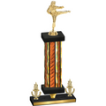 Premium Single Orange Glacier Victory Karate Trophy