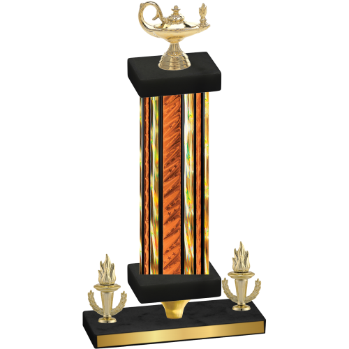 Premium Single Orange Glacier Victory Academics Trophy