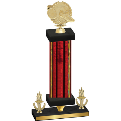 Premium Single Red Glacier Victory Running Trophy