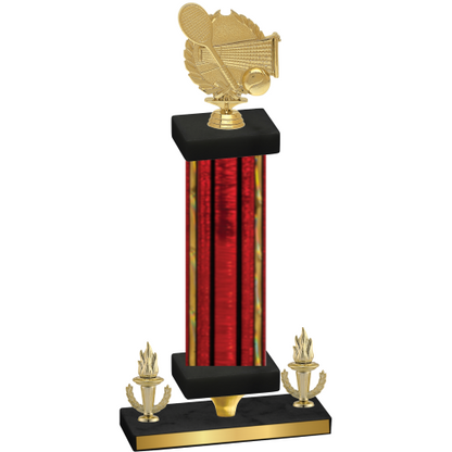 Premium Single Red Glacier Victory Tennis Trophy