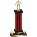 Premium Single Red Glacier First Place Wrestling Trophy